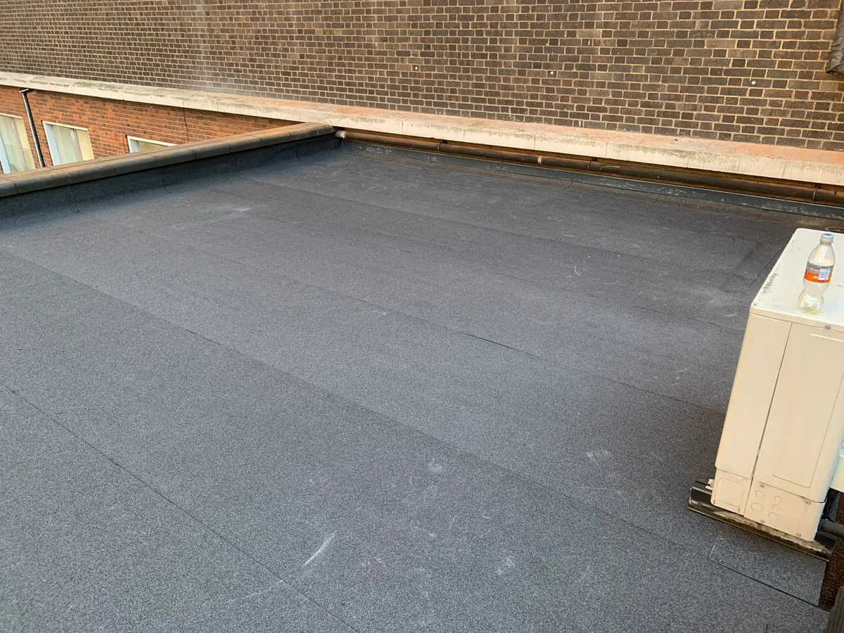 A commercial flat roof project