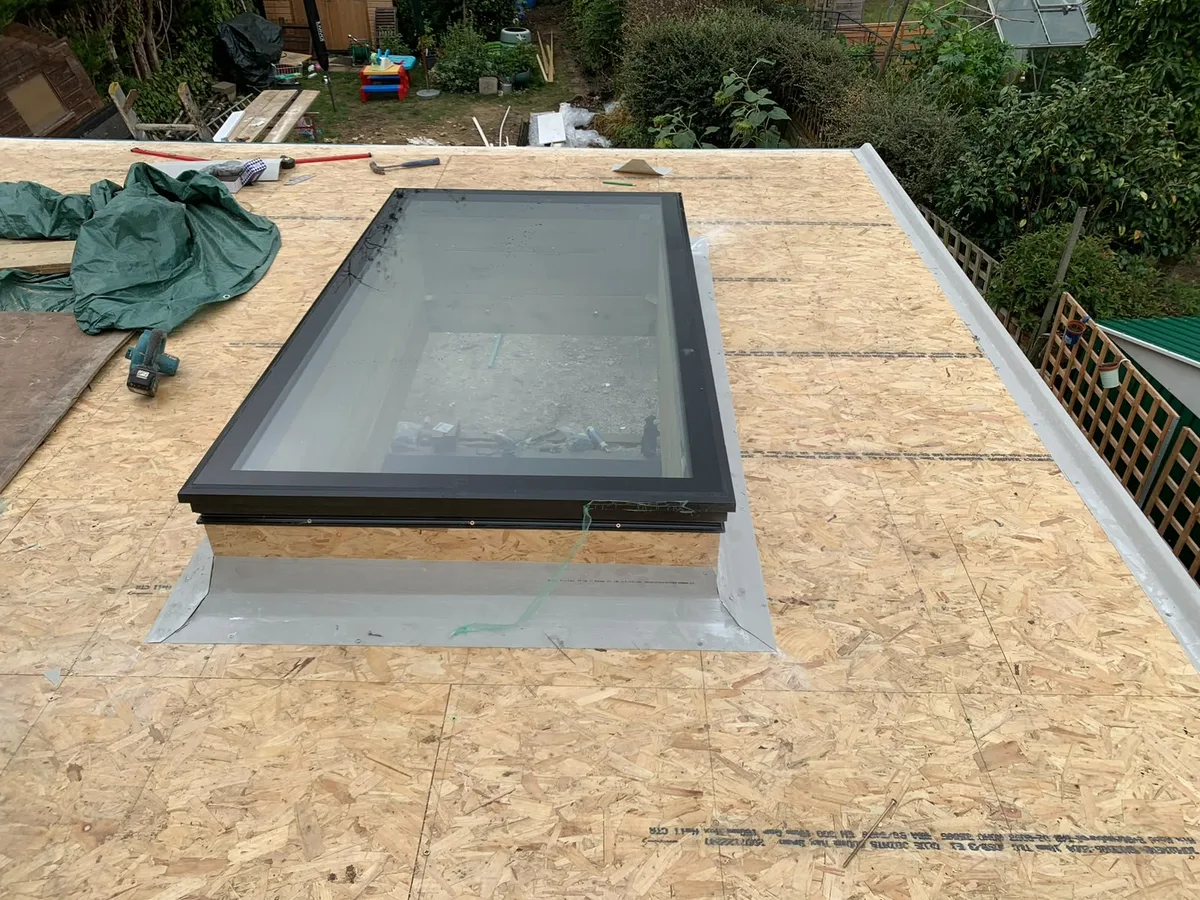 A rooflight set into a new flat roof
