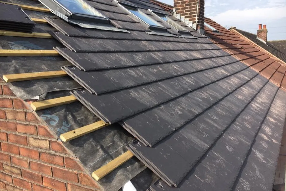 A natural slate roof on a Kent property